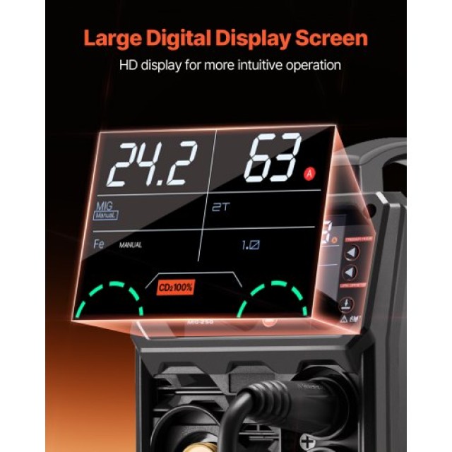 VEVOR Συνεργική Συγκολλητική Μηχανή MIG 250A 5-σε-1 MIGYXHJ5H125812... VEVOR Συνεργική Συγκολλητική Μηχανή MIG 250A 5-σε-1 MIGYXHJ5H125812...