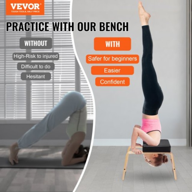 Πάγκος Yoga VEVOR για Στάση Κεφαλής και Ασκήσεις Αναστροφής  YJDLDHSHMDCB9UAD2V0