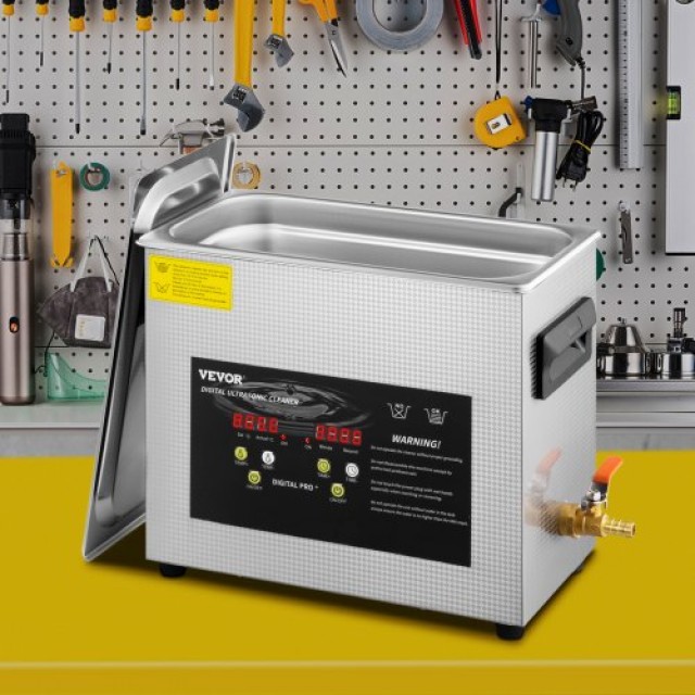 VEVOR 6L Ψηφιακός Υπερηχητικός Καθαριστής 400W Κοσμήματα Γυαλιά  QX...