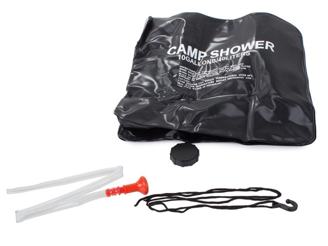 Ηλιακό Ντους Camping 40L  40 x 40 x 24.5 cm Μαύρο 5907451321980 Verk Group