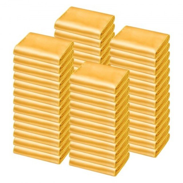 VEVOR Χρυσές Σατέν Κορδέλες Καρέκλας 275x17cm - Σετ 100 Τεμαχίων YT...