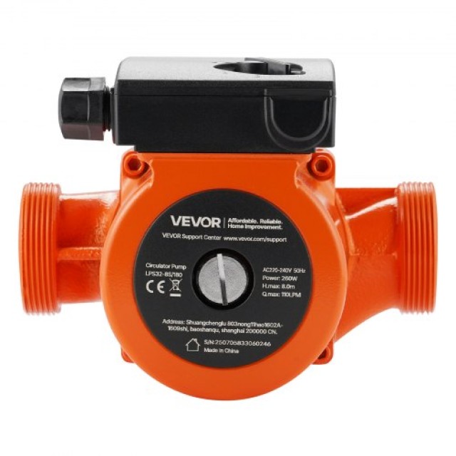 VEVOR Αντλία Κυκλοφορίας από Χυτοσίδηρο LPS32-8S/180, 3/8 HP, 220-2... VEVOR Αντλία Κυκλοφορίας από Χυτοσίδηρο LPS32-8S/180, 3/8 HP, 220-2...