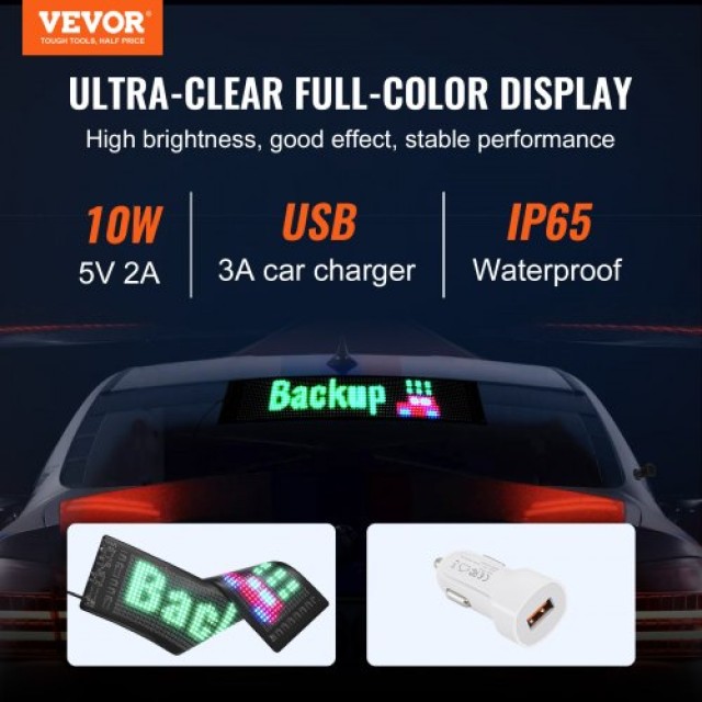 Προγραμματιζόμενη LED Πινακίδα 38x10cm P5 Πολύχρωμη  RXGDBZP15X4IIW...