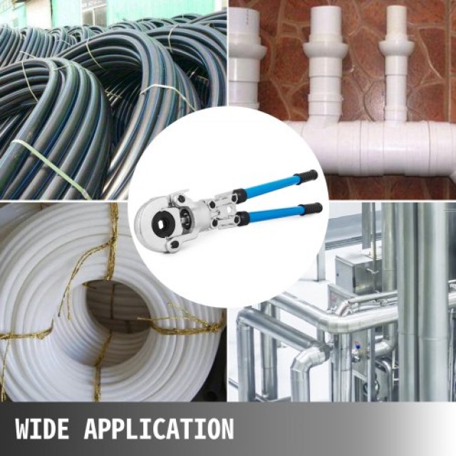 VEVOR Εργαλείο Πρεσαρίσματος Χαλκοσωλήνων 12-28mm, Σιαγόνες TH 16-32mm, Κεφαλή 360°  YGQ12-28MM0000001V0