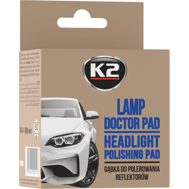 K2  Σφουγγάρι Γυαλίσματος Φαναριών 80x80mm LAMP DOCTOR PAD Σ K533