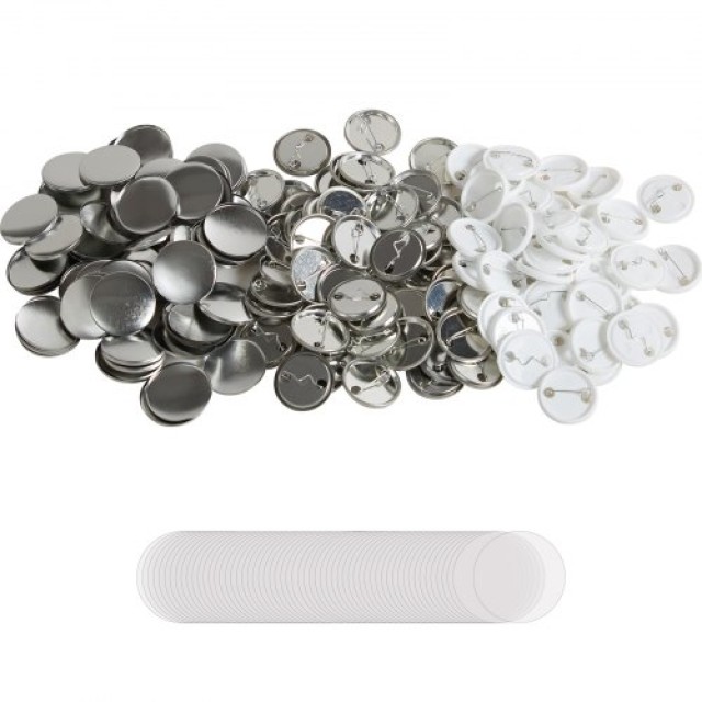 Σετ Υλικών για Κατασκευή Κουμπιών 32mm VEVOR (500 τεμ.)  XZGSLH32MM50024OYV0