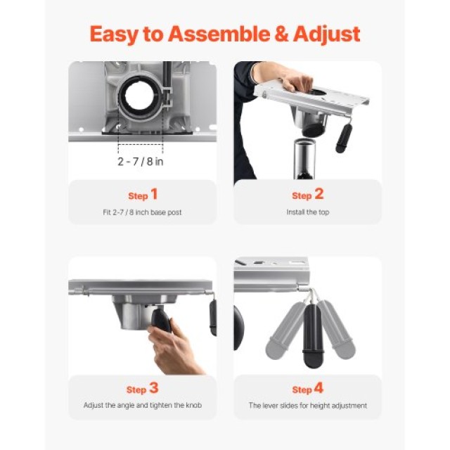 VEVOR Ρυθμιζόμενη Βάση Καθίσματος Βάρκας Μετακινούμενη Εμπρός και Π... VEVOR Ρυθμιζόμενη Βάση Καθίσματος Βάρκας Μετακινούμενη Εμπρός και Π...