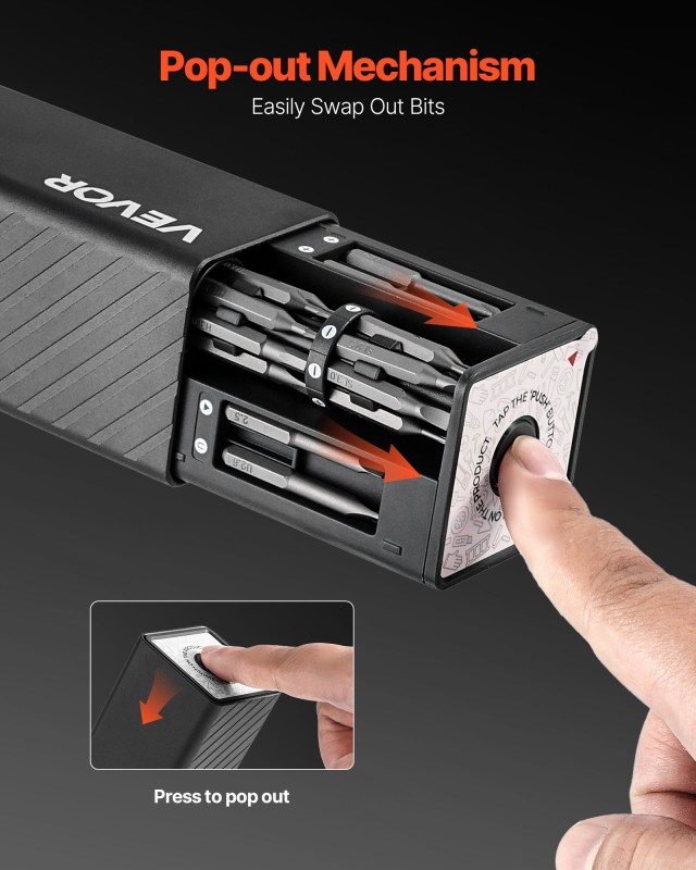 VEVOR Σετ Ηλεκτρικού Κατσαβιδιού Ακριβείας με 52 Μύτες και LED Φωτι... VEVOR Σετ Ηλεκτρικού Κατσαβιδιού Ακριβείας με 52 Μύτες και LED Φωτι...