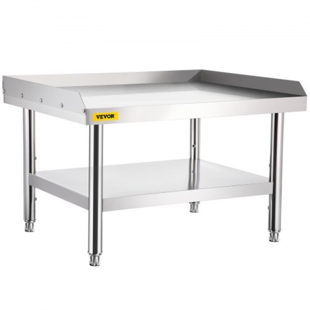 Βάση Εξοπλισμού VEVOR από Ανοξείδωτο Ατσάλι 48x30x24 με Ρυθμιζόμενο Ράφι  SBSKTBD4830INXAETV0