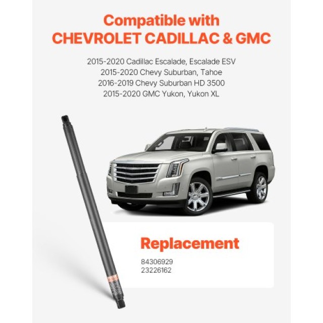 VEVOR Αμορτισέρ Πορτμπαγκάζ Συμβατά με Cadillac Escalade 2015-2020 ...