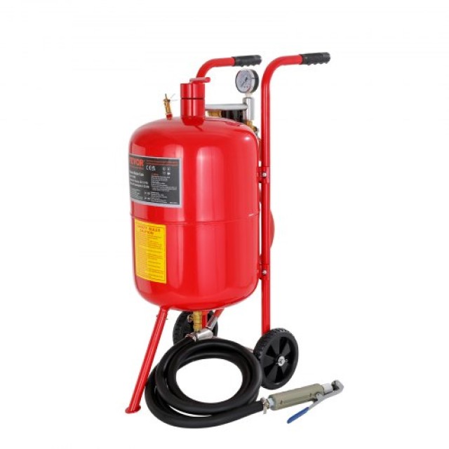 VEVOR Αμμοβολή 38L με Βαλβίδα & Ρόδες  40LPSJ00000000001V0