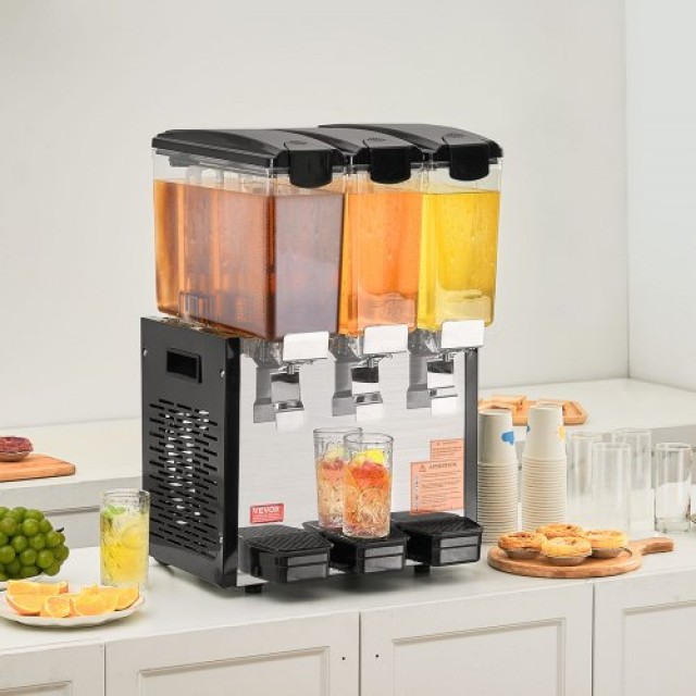 VEVOR  Εμπορικός Διανομέας Ποτών 3x10L για Κρύο Χυμό/Ποτό SYYLJJBSJXS1DZ47WV2