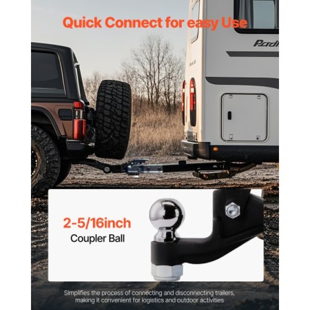 VEVOR Γάντζος Ζεύξης Pintle για Υποδοχή 2 για Δακτύλιο Lunette 2.5 ...