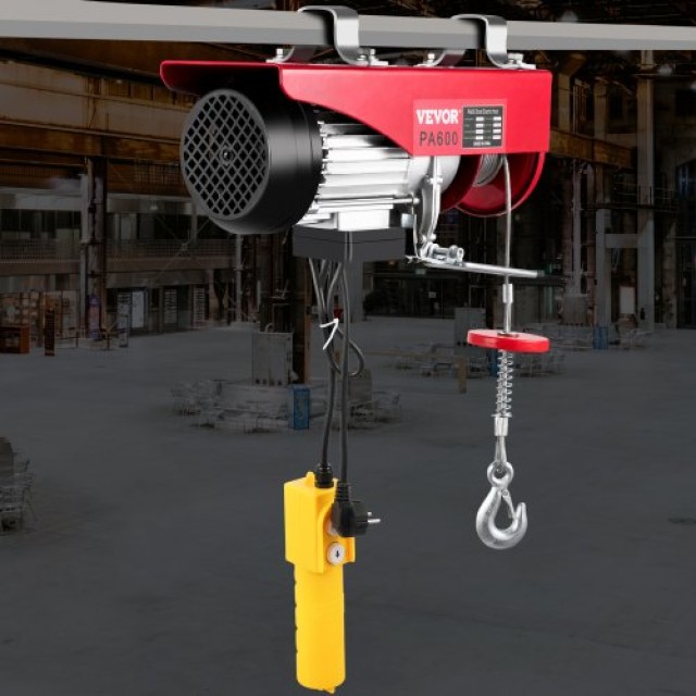 VEVOR Ηλεκτρικός Γερανός Ανύψωσης 600kg για Σκαλωσιές και Γκαράζ 13...