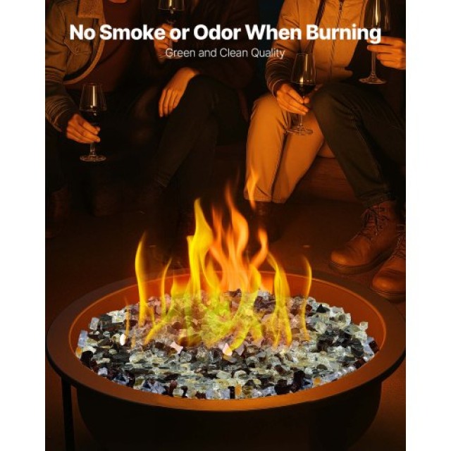 VEVOR 10 Λίβρες Διακοσμητικά Βότσαλα Τζακιού 1/2-Ιντσών Χάλκινη Χρυ...