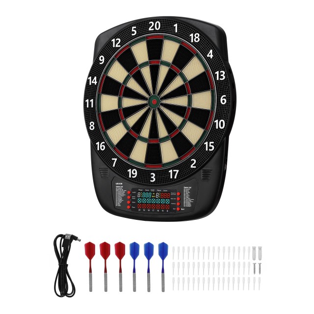 VEVOR Ηλεκτρονικός Στόχος Darts  336mm με 43 Παιχνίδια και 200+ Συν... VEVOR Ηλεκτρονικός Στόχος Darts  336mm με 43 Παιχνίδια και 200+ Συν...