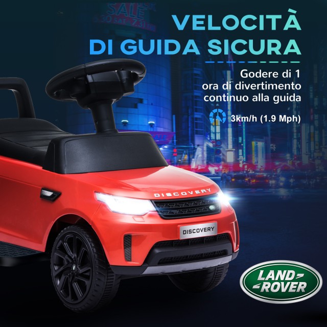 AIYAPLAY  Παιδικό Αυτοκίνητο με Άδεια Land Rover 6V, Ηλεκτρική και Χειροκίνητη Λειτουργία, Ταχύτητα 3km/h, Κόκκινο  370-341V90RD