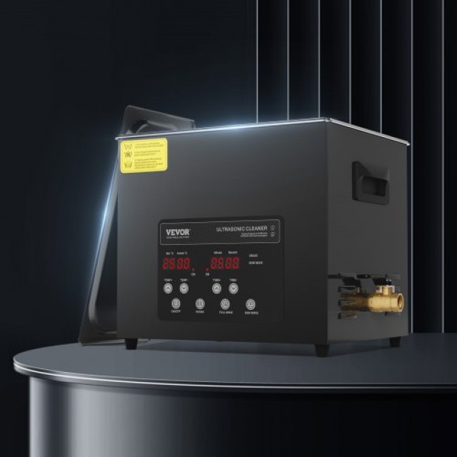 VEVOR Καθαριστικό Υπερήχων 10L με Καλάθι, Θερμαντήρα και Χρονοδιακό...