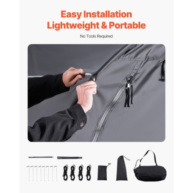 VEVOR Αδιάβροχη Σκηνή Αποθήκευσης Ποδηλάτων για 1-2 Ποδήλατα SXZXCP...