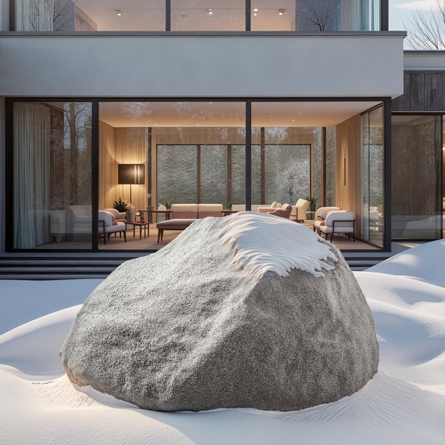 VEVOR Τεχνητός Βράχος Κάλυψης για Αντλίες/Καλώδια, Σκούρο Γκρι, 68x...