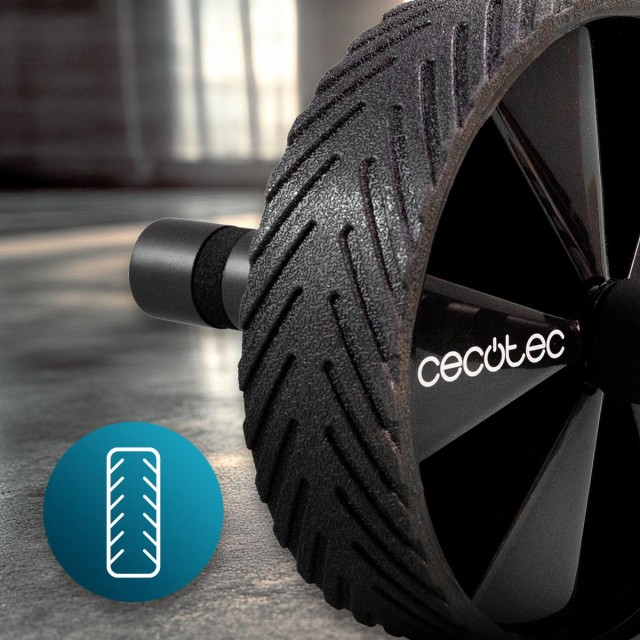CECOTEC  Ρόδα Κοιλιακών DrumFit AB Wheel με Επικάλυψη Καουτσούκ και Αντιολισθητικές Λαβές + Στρώμα EVA  CEC-07124