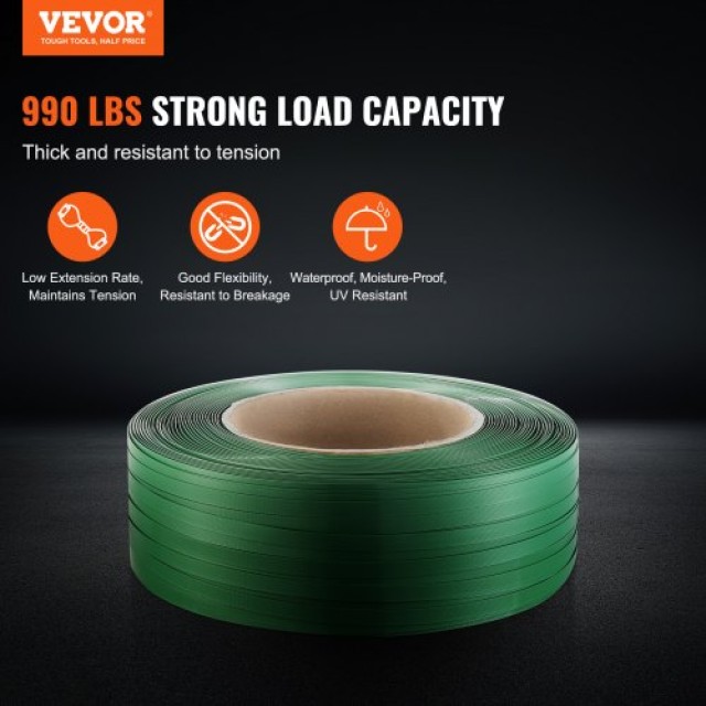 VEVOR Ταινία Συσκευασίας PET 0.63 x 0.03 x 4000  BZKZDPET58YCPA7F4V0