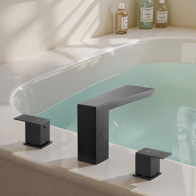 VEVOR Μαύρος Ματ Ρωμαϊκός Βρύση Μπανιέρας (200 x 230 x 72 mm) DFPTK...