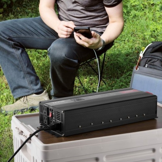 VEVOR Τροποποιημένο Ημιτονοειδές Inverter 3000W DC12V σε AC230V με ...