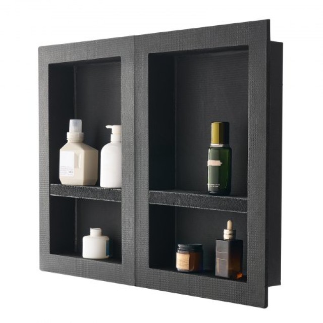 VEVOR Εντοιχισμένη Οργάνωση Μπάνιου 40.6 x 61 cm Διπλή Ντουλάπα SLL...