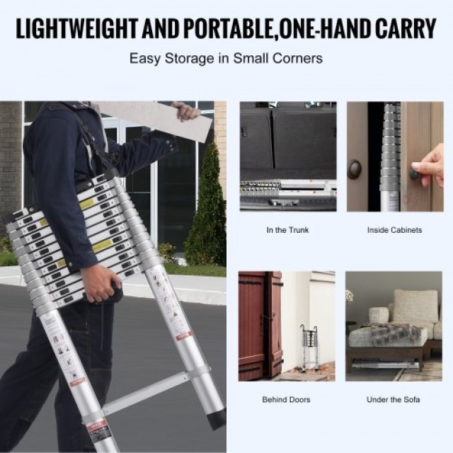 VEVOR  Τηλεσκοπική Σκάλα 16.5FT Πολυκουμπί 419 LBS  SSLTQLHJK16509O6XV0
