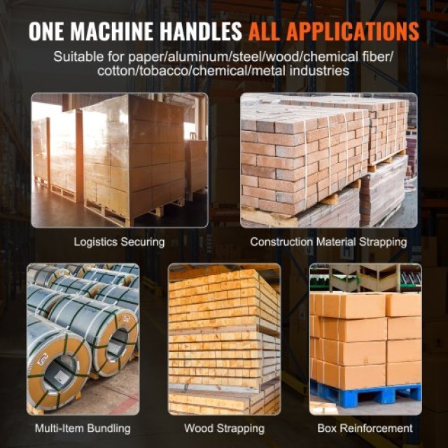 Αυτόματο Ηλεκτρικό Εργαλείο Δεσίματος VEVOR για Λουριά PP/PET 9-16m... Αυτόματο Ηλεκτρικό Εργαλείο Δεσίματος VEVOR για Λουριά PP/PET 9-16m...