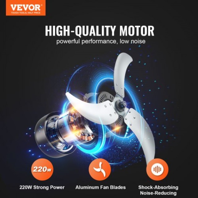 VEVOR  Βιομηχανικός Ανεμιστήρας 30 3-Ταχύτητες 13000CFM Αποθήκης  GYLSFS30YCACB1SPBV2