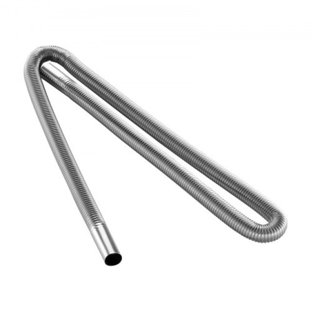 VEVOR Εύκαμπτος Σωλήνας Καυσαερίων Inox 1490mm με Σφιγκτήρες για DS...