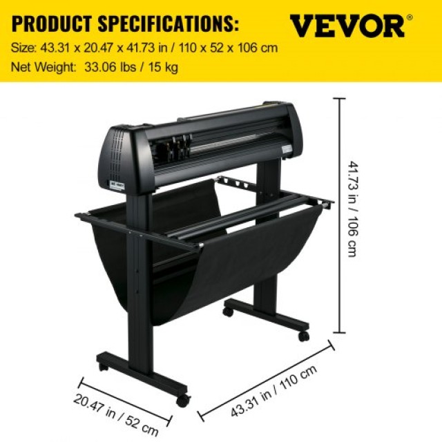 VEVOR Κόφτης Βινυλίου 34 Χειροκίνητος Plotter SignMaster Αξεσουάρ  KZJ870SDJCJPJ00011V2