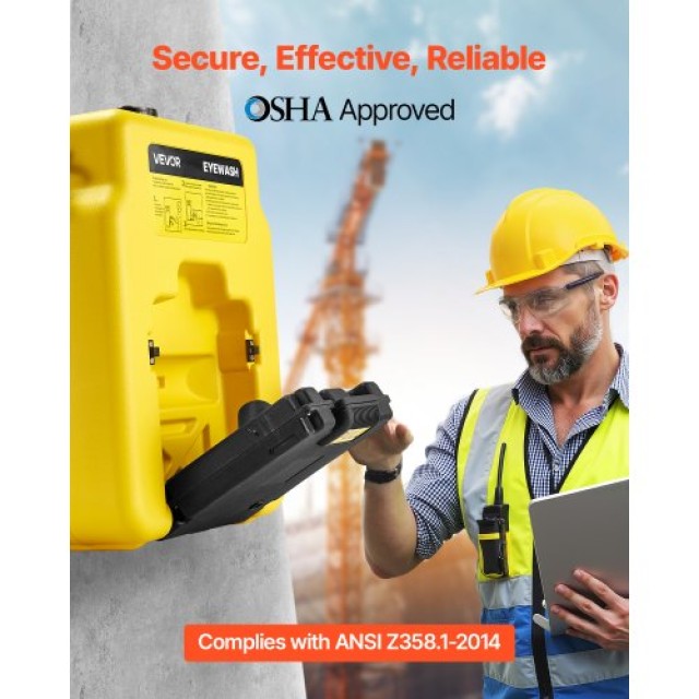 VEVOR Φορητός Σταθμός Έκπλυσης Ματιών 14 Γαλόνια Εγκεκριμένος από O...