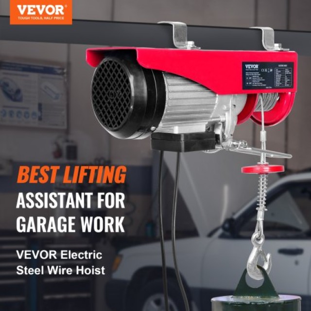 Ηλεκτρικός Γερανός VEVOR, 600kg, 1150W, 220V, 12m Καλώδιο, Χειριστήριο, Χαλκός Κινητήρας  DDGSSHLYXYKKY1RV9V2