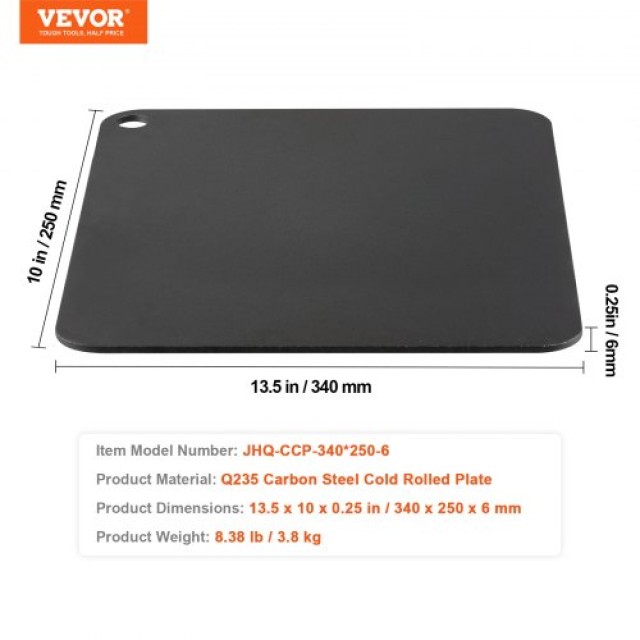 Πλάκα Πίτσας VEVOR 13.5x10x1/4 για Φούρνο και Ψησταριά  FXPSPSGB1351CCX4EV0
