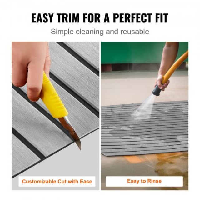 VEVOR Δάπεδο Σκάφους EVA Foam 94.5 x 45.7, Αντιολισθητικό Αυτοκόλλητο Δάπεδο 29.9 τ.π.  CBZZFHPMDDHSZQ449V0