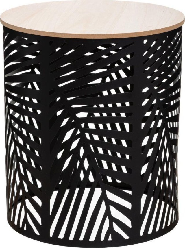 Atmosphera  Σετ 2 Τραπεζιών Καφέ Black Leaves  157205A
