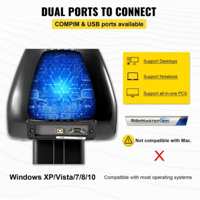 VEVOR Κοπτικό Βινυλίου 34 με Λογισμικό και Οθόνη LCD  KZJ870JCK00000001V2
