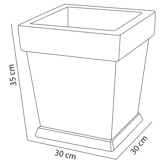 BAKAJI Βάση Χριστουγεννιάτικου Δέντρου Λευκό Βάζο Στήριγμα 30x30x35...