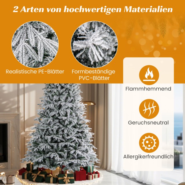 Costway 240 εκ Τεχνητό Χριστουγεννιάτικο Δέντρο με Φωτισμό & Χιόνι ... Costway 240 εκ Τεχνητό Χριστουγεννιάτικο Δέντρο με Φωτισμό & Χιόνι ...