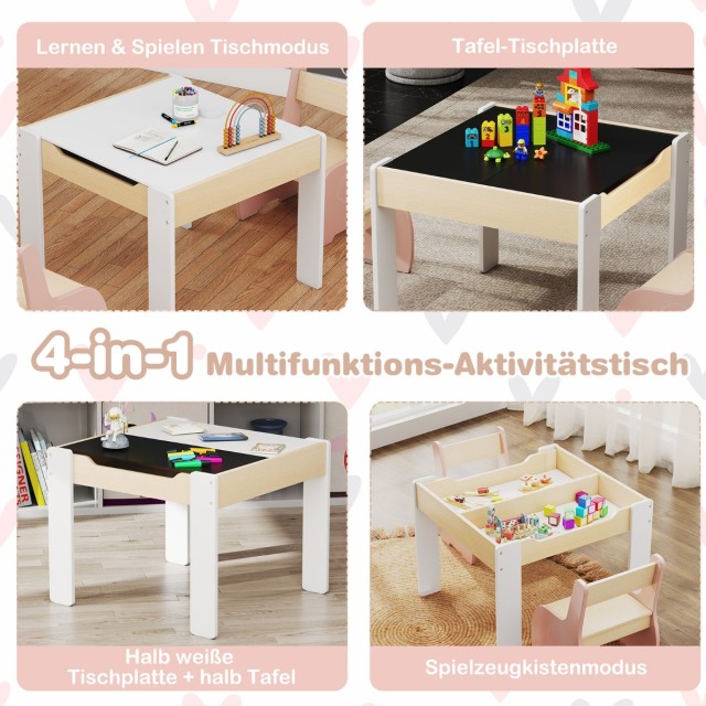 Costway Παιδικό Σετ Καθισμάτων 3τμχ με Αποσπώμενη Τραπέζια Πλάκα κα... Costway Παιδικό Σετ Καθισμάτων 3τμχ με Αποσπώμενη Τραπέζια Πλάκα κα...