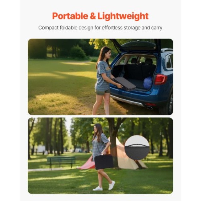 VEVOR Πτυσσόμενο Φορητό Τραπέζι Κάμπινγκ Αλουμινίου 60cm για Εσωτερ...