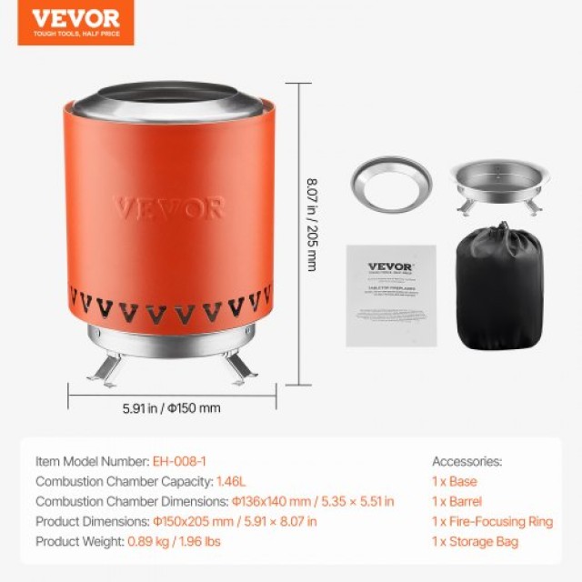 VEVOR  Μίνι Τζάκι 6 Ανοξείδωτο Εσωτερικού/Εξωτερικού Χώρου Κόκκινο  ZMSHKJSHSYZT2BC7YV0