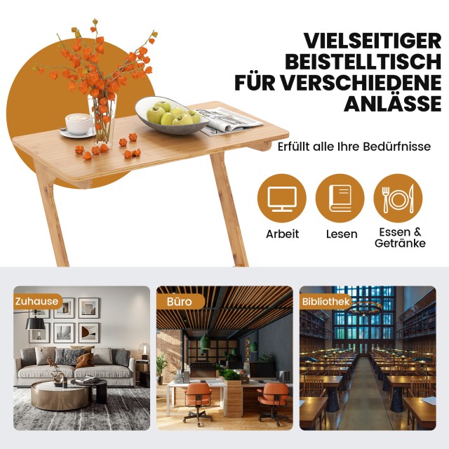 Costway Πλαϊνό Τραπεζάκι Ζ Σχήματος από Μπαμπού σε Φυσική Απόχρωση ... Costway Πλαϊνό Τραπεζάκι Ζ Σχήματος από Μπαμπού σε Φυσική Απόχρωση ...