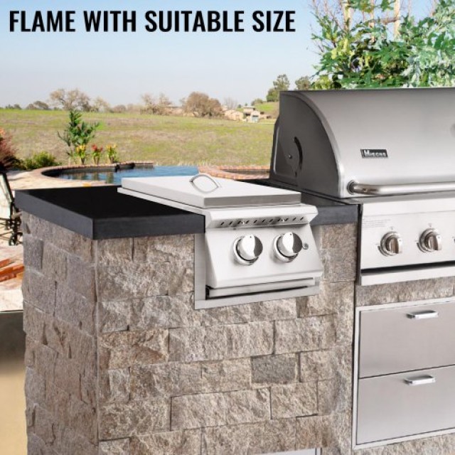 VEVOR Εξωτερικό Πλαίσιο Φινιρίσματος για BBQ, 31x46cm, Ανοξείδωτο Ατσάλι  KLBK12W18HIN00001V0