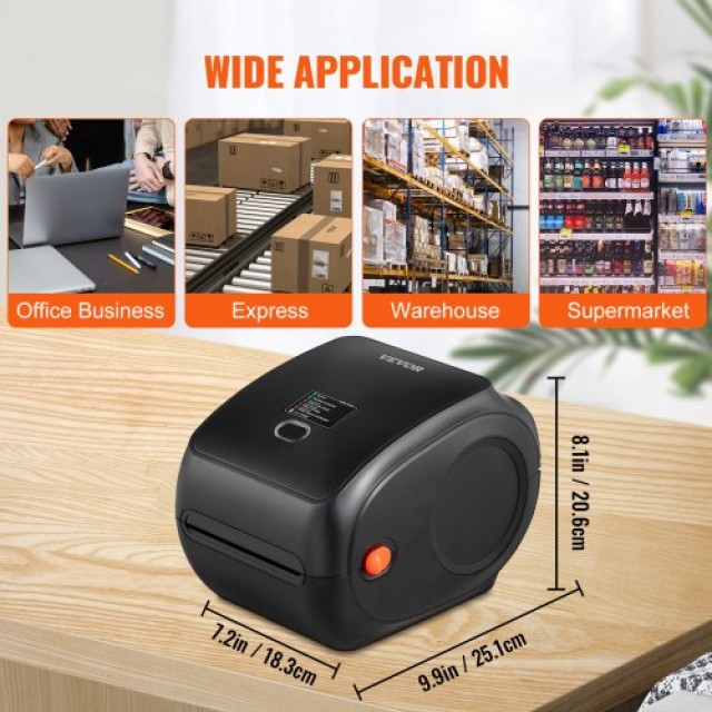 Εκτυπωτής Ετικετών VEVOR 4x6 300DPI USB/Bluetooth για Amazon eBay Etsy UPS  BQDYJYTSYCLYO04UGV2