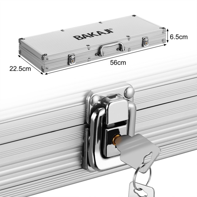 BAKAJI  Σετ Βαλιτσάκι Πόκερ 500 Μάρκες Αλουμινίου 2 Τράπουλες Texas...