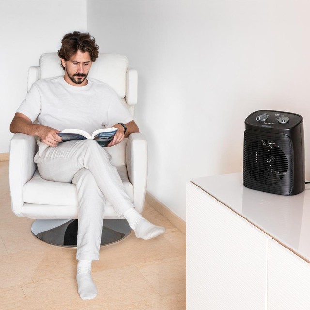 CECOTEC  Θερμοανεμιστήρας ReadyWarm 2050 Max Force Black με 2000 W και 3 Λειτουργίες  CEC-08253